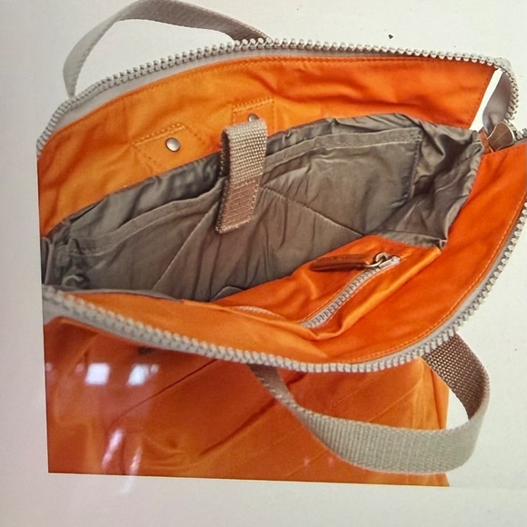 Ori Bantry Burnt Orange Recycled Nylon Backpack /Tote Bag main image 4